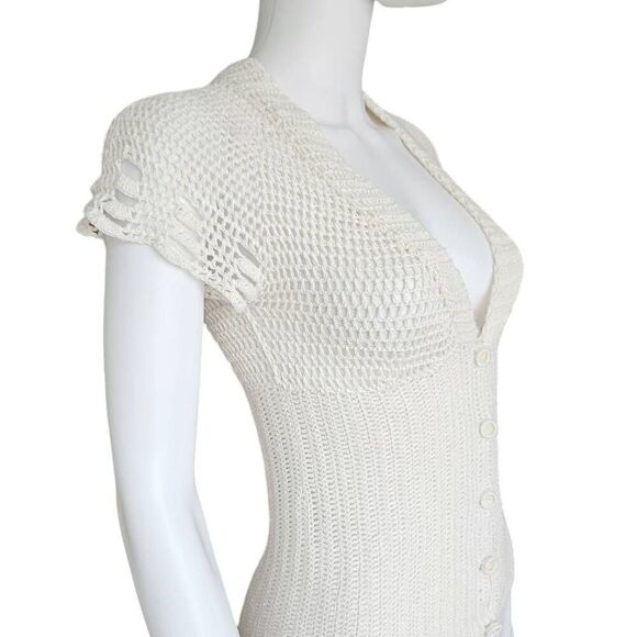 coquette crochet button top - Picture 4 of 7